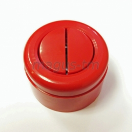 Выкл. 2кл, о/у, 10А, ABS, red (красный)